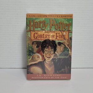 Harry Potter & the Goblet of Fire by J. K Rowling 12 Cassette Tape Audiobook New